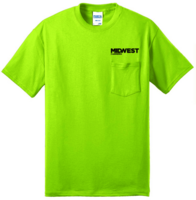 Port & Company Core Blend Pocket Tee Hi Viz