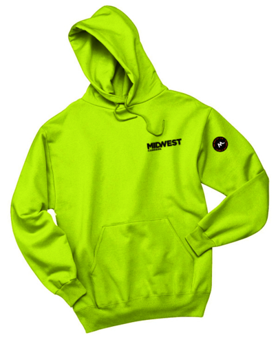 JERZEES Nublend Pullover Hooded Sweatshirt Hi Viz