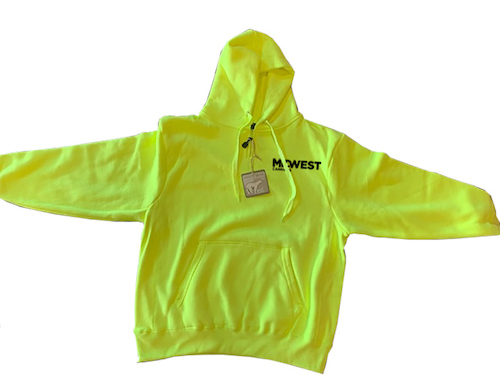 Heavyweight Hi Viz Hoody - Men's Tall