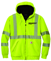 Carhartt ANSI 107 Class 3 Lined Full-Zip Sweatshirt