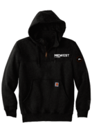 Carhartt Rain Defender Paxton Heavyweight Hooded Zip Mock Sweatshirt