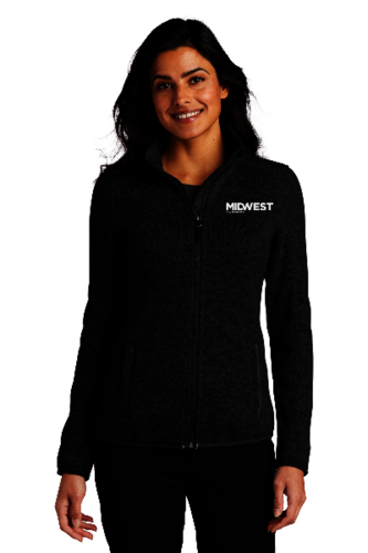 Port Authority® Ladies Sweater Fleece Jacket