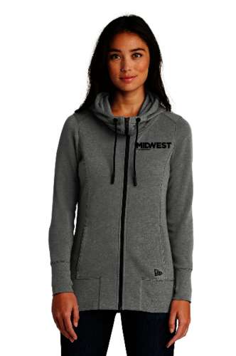 New Era Ladies Tri-Blend Fleece Full-Zip Hoodie